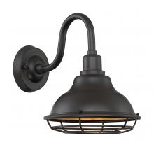  60/7011 - Newbridge - 1 Light Sconce with- Dark Bronze and Gold Finish