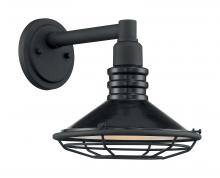  60/7031 - Blue Harbor - 1 Light Sconce with- Black and Silver & Black Accents Finish