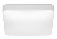  62/1216 - 14 inch; Flush Mounted LED Fixture; CCT Selectable; Square; White Acrylic