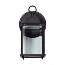  62/1571 - 8 Watt; 3000K; LED Cube Lantern; Black Finish; Clear Beveled Glass