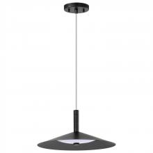  62/2072 - Corrine; 14 Inch LED Pendant; Matte Black; 3K/4K/5K CCT Selectable