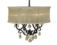  1234 BN/SWH - 4-Light Brushed Nickel Liebestraum Dining Chandelier