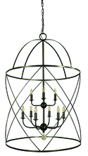  4419 MB/AB - 6-Light Mahogany Bronze/Antique Brass Nantucket Chandelier