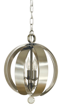  4777 BN - 4-Light Brushed Nickel Venus Chandelier