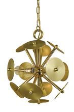  4974 AB/MB - 4-Light Antique Brass/Magogany Bronze Apogee Mini Chandelier