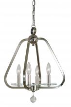  5514 PN - 4-Light Polished Nickel Triangulum Mini-Chandelier