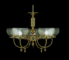  7525 PB - 5-Light Polished Brass Chancery Dining Chandelier