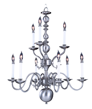  9129 PB - 9-Light Polished Brass Jamestown Dining Chandelier