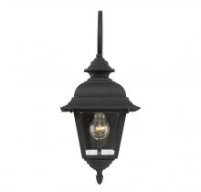  M50064BK - 1-Light Outdoor Wall Lantern in Textured Black