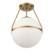  M60054NB - 1-Light Ceiling Light in Natural Brass