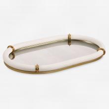  18229 - Uttermost Cyprus Leather Oval Tray