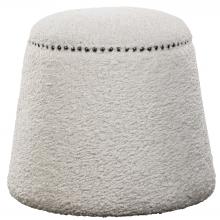  23574 - Gumdrop White Ottoman