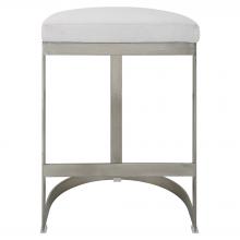  23687 - Ivanna Backless Silver Counter Stool