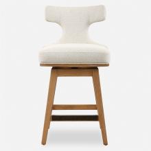  23871 - Uttermost Klismos Off-White Fabric Counter Stool