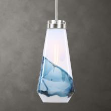  22197 - Windswept Blue & White 1 Light Mini Pendant