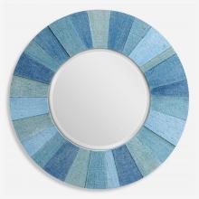  09786 - Isle Aqua Round Mirror