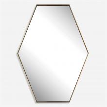  09894 - Ankara Brass Hexagon Mirror