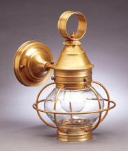  2515-DB-MED-CLR-NS - Caged Onion Wall  Dark Brass Medium Base Socket Clear Glass No Scroll