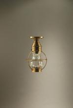  2724-DAB-MED-CLR - Caged Pear Flush Dark Antique Brass Medium Base Socket Clear Glass