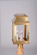  5643-DAB-CIM-CLR - Pagoda Post Dark Antique Brass Medium Base Socket with Chimney Clear Glass