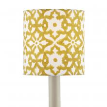  0900-0002 - Block Print Gold Drum Chandelier Shade