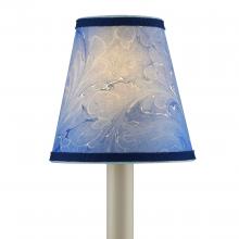  0900-0013 - Marble Blue Paper Tapered Chandelier Shade