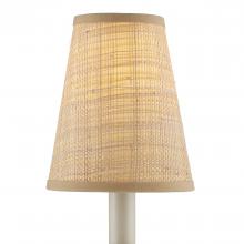  0900-0027 - Natural Grasscloth Tapered Chandelier Shade