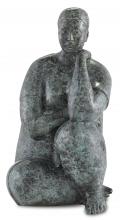  1200-0364 - Lady Meditating Bronze