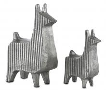  1200-0378 - Cria Silver Llama Set of 2