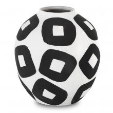  1200-0603 - Pagliacci Small Black & White Vase