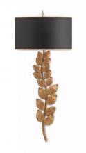  5221 - Birdwood Gold Wall Sconce, Bla