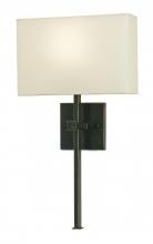  5905 - Ashdown Bronze Wall Sconce, White Shade