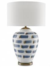  6000-0019 - Brushstroke Blue & White Table Lamp