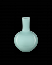  1200-0670 - Celadon Small Green Straight Neck Vase