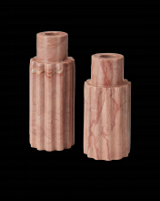  1200-0953 - Penrose Pink Candle Holder Set of 2