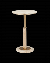  4000-0183 - Miles Travertine Accent Table